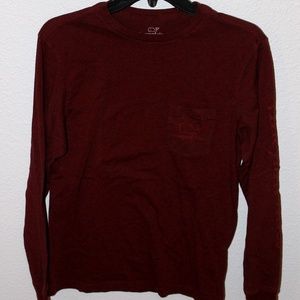 MAROON VINEYARD VINES LONG SLEEVE (MEN'S)